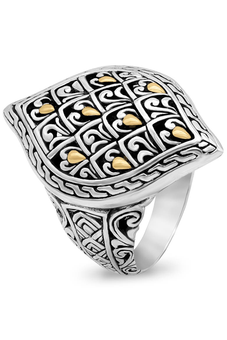 Dragon Skin Ring in Sterling Silver and 18K Gold, Alternate, color, Silver