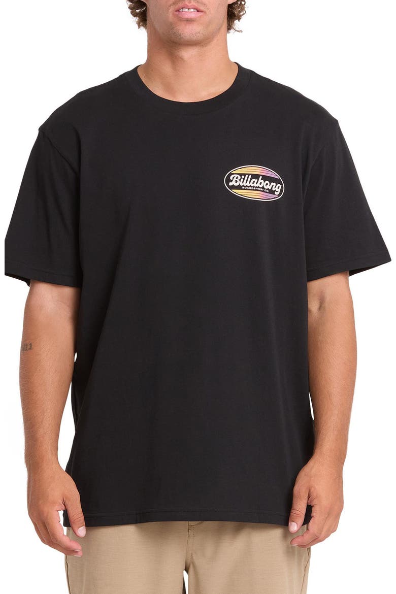 Off Duty Graphic T-Shirt, Main, color, BLACK