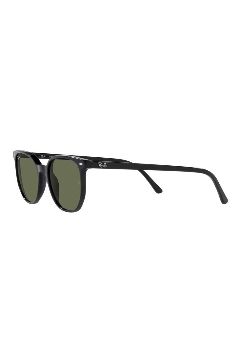 54mm Square Sunglasses, Alternate, color, SHINY BLACK