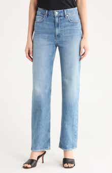 PAIGE Stevie High Waist Straight Leg Jeans