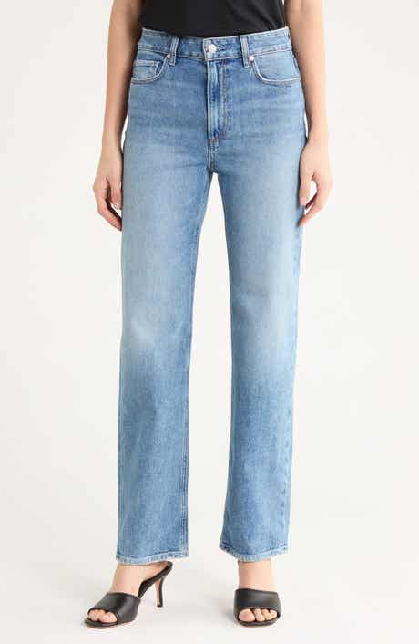 PAIGE Stevie High Waist Straight Leg Jeans