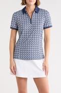 ORIGINAL PENGUIN GOLF Geometric Print Golf Knit Polo