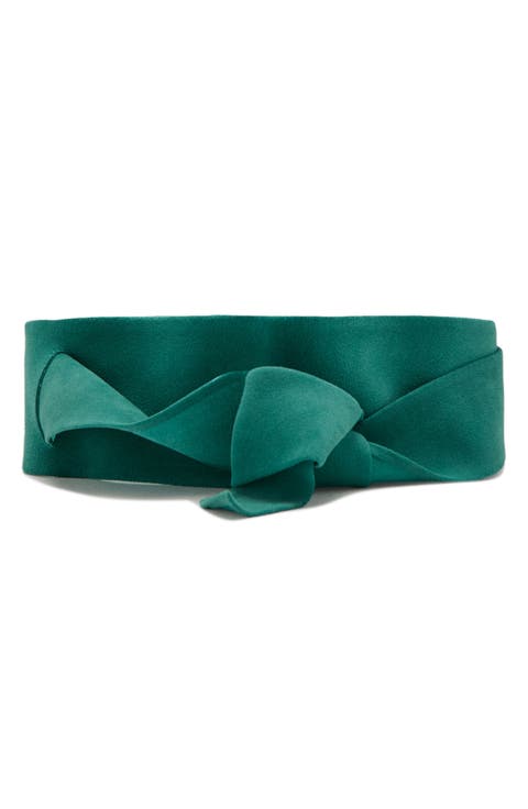 Starring Hailey Bieber Suede Cummerbund Belt