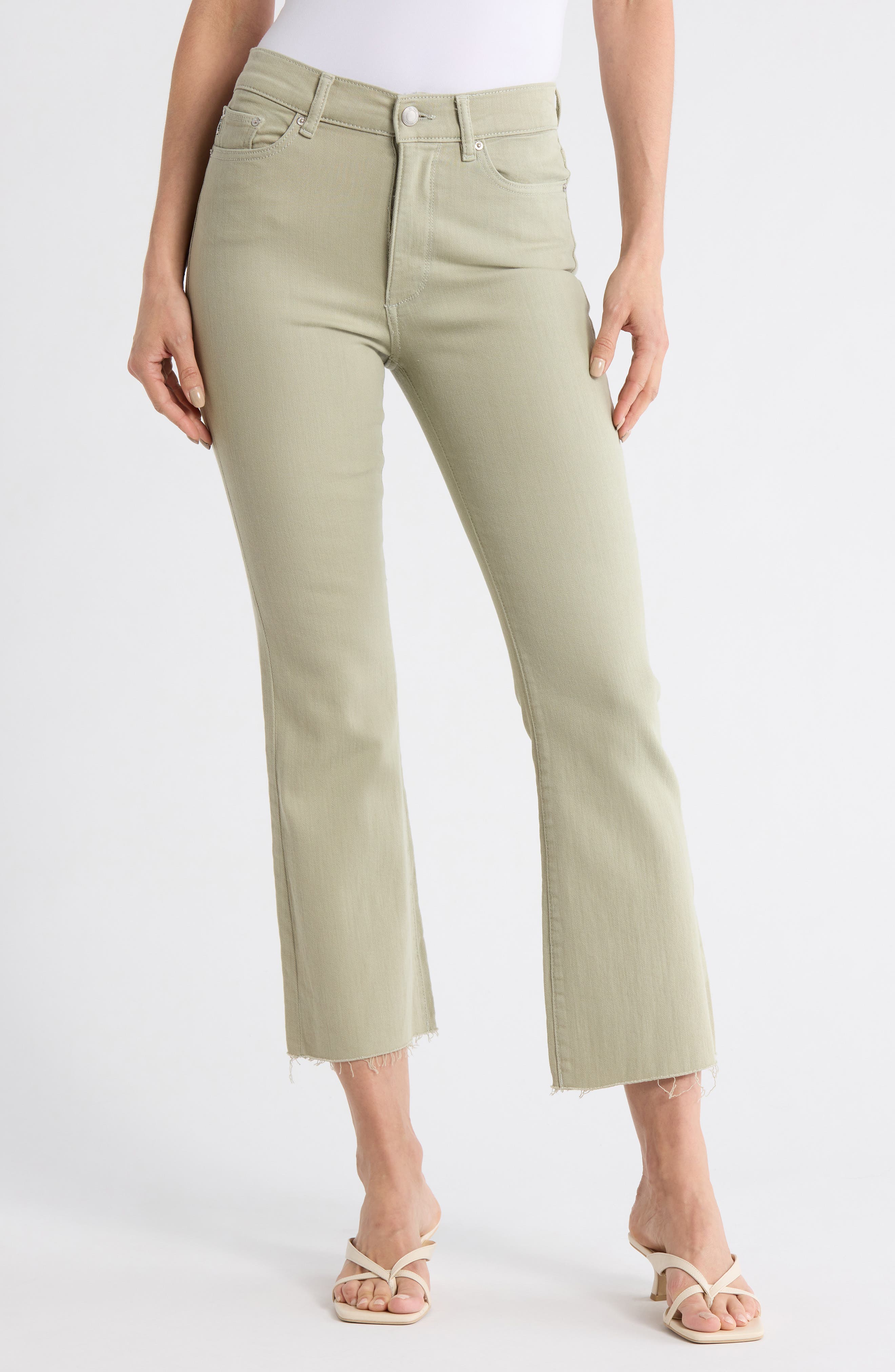 DL1961 Bridget Instasculpt™ High Rise Raw Hem Bootcut Jeans