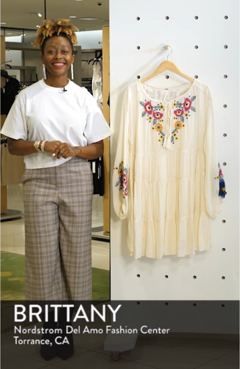 Spell On You Embroidered Minidress, sales video thumbnail