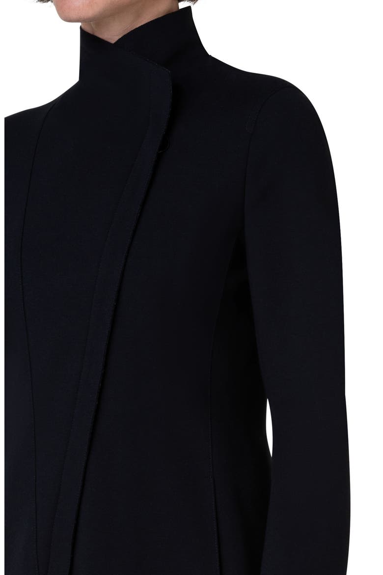 Jersey Moto Zip Jacket, Alternate, color, BLACK