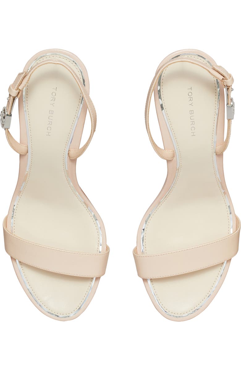 Tory Burch Double T Buckle Slingback Sandal, Alternate, color,