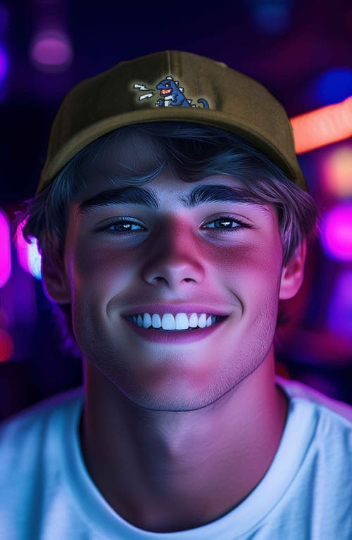 Dalix Big Lizard Cap In Washed Gold