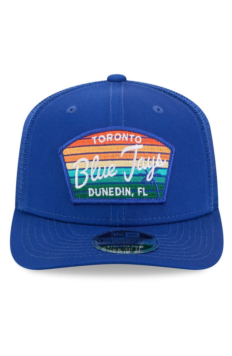 New Era Men's New Era  Royal Toronto Blue Jays 2025 Spring Training 9SEVENTY Stretch-Snap Trucker Hat, Alternate, color, 