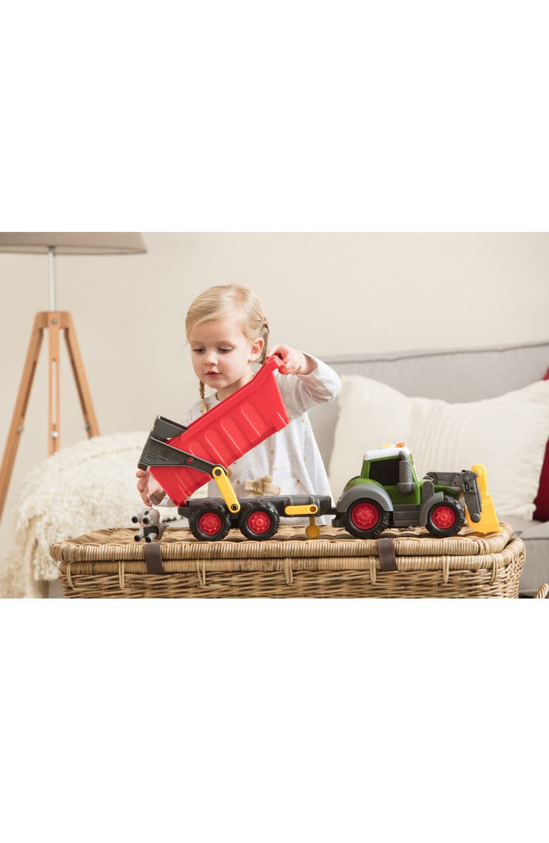 Dickie Toys HK Ltd Happy Fendt 25 Inch Farm Truck And Trailer, Alternate, color, Multicolored