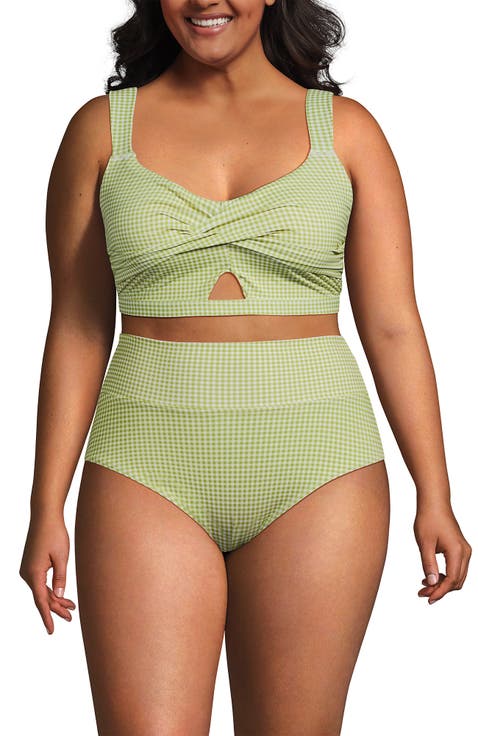 Plus Size Twist Front Bikini Top