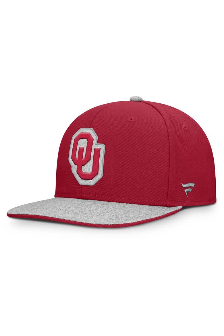 Men's Fanatics Crimson Oklahoma Sooners Loden Snapback Hat, Main, color, Crimson