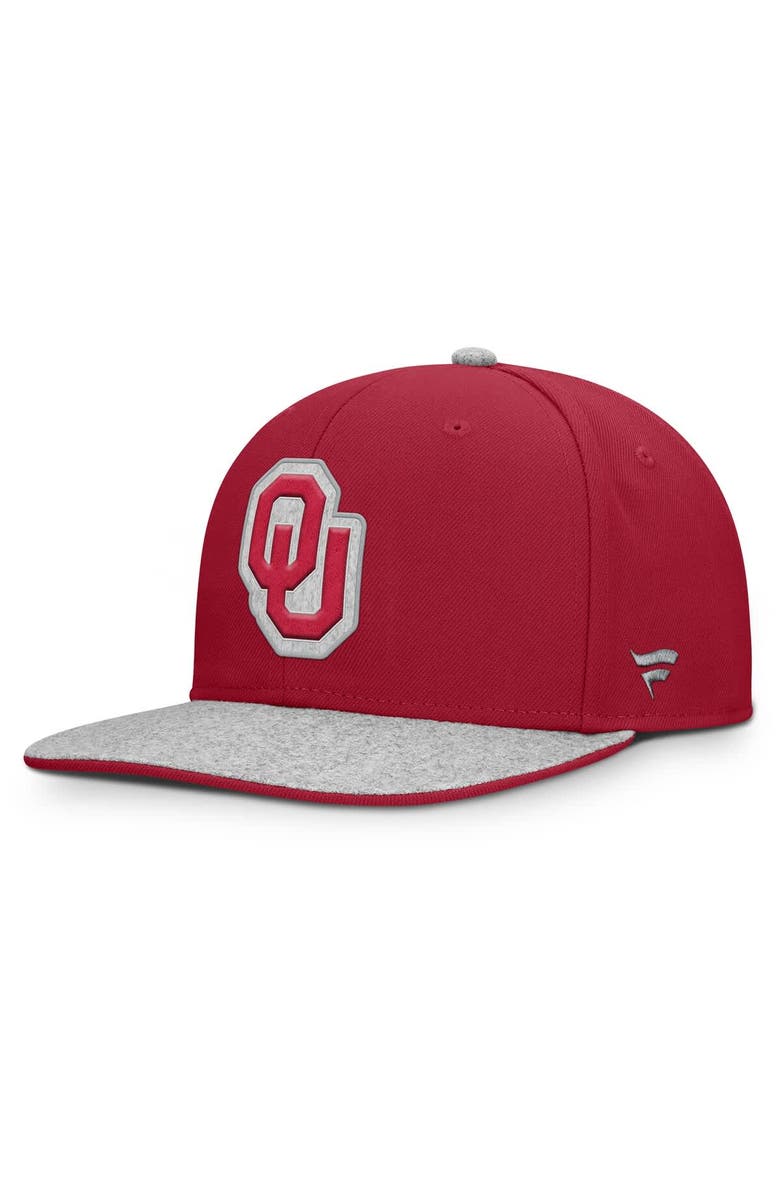 FANATICS Men's Fanatics Crimson Oklahoma Sooners Loden Snapback Hat, Main, color, Crimson