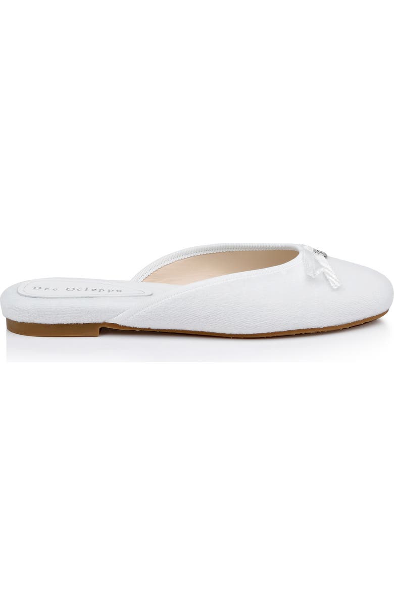 Dee Ocleppo Athens Terry Cloth Mule, Alternate, color, White