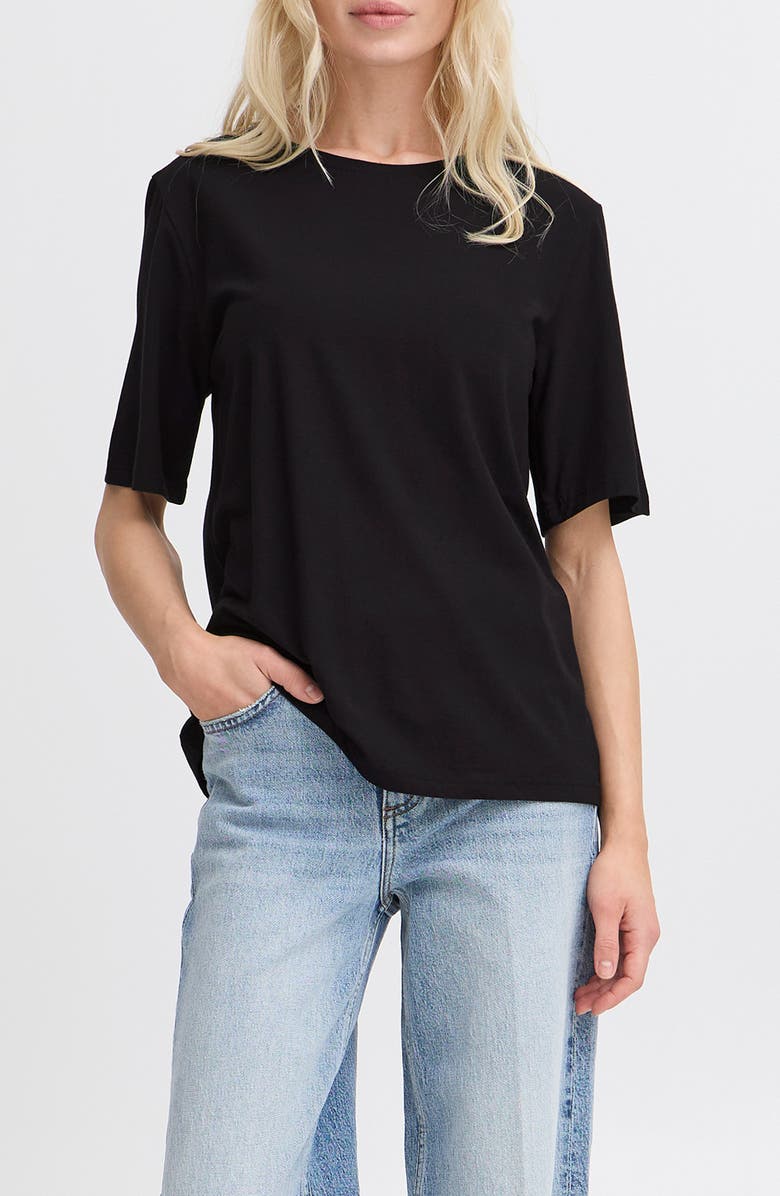 B.YOUNG Pamila Half Sleeve T-Shirt, Main, color, Black