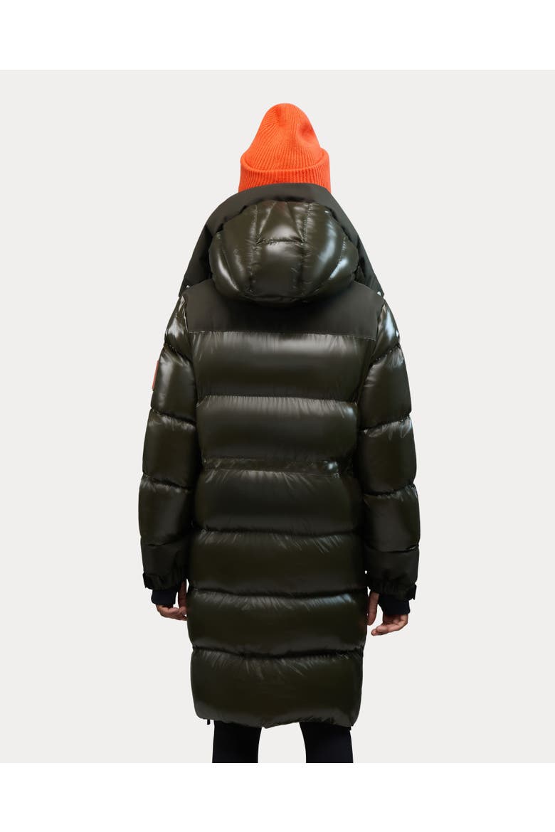 Brière Mixed media Puffer Parka, Alternate, color, Moss