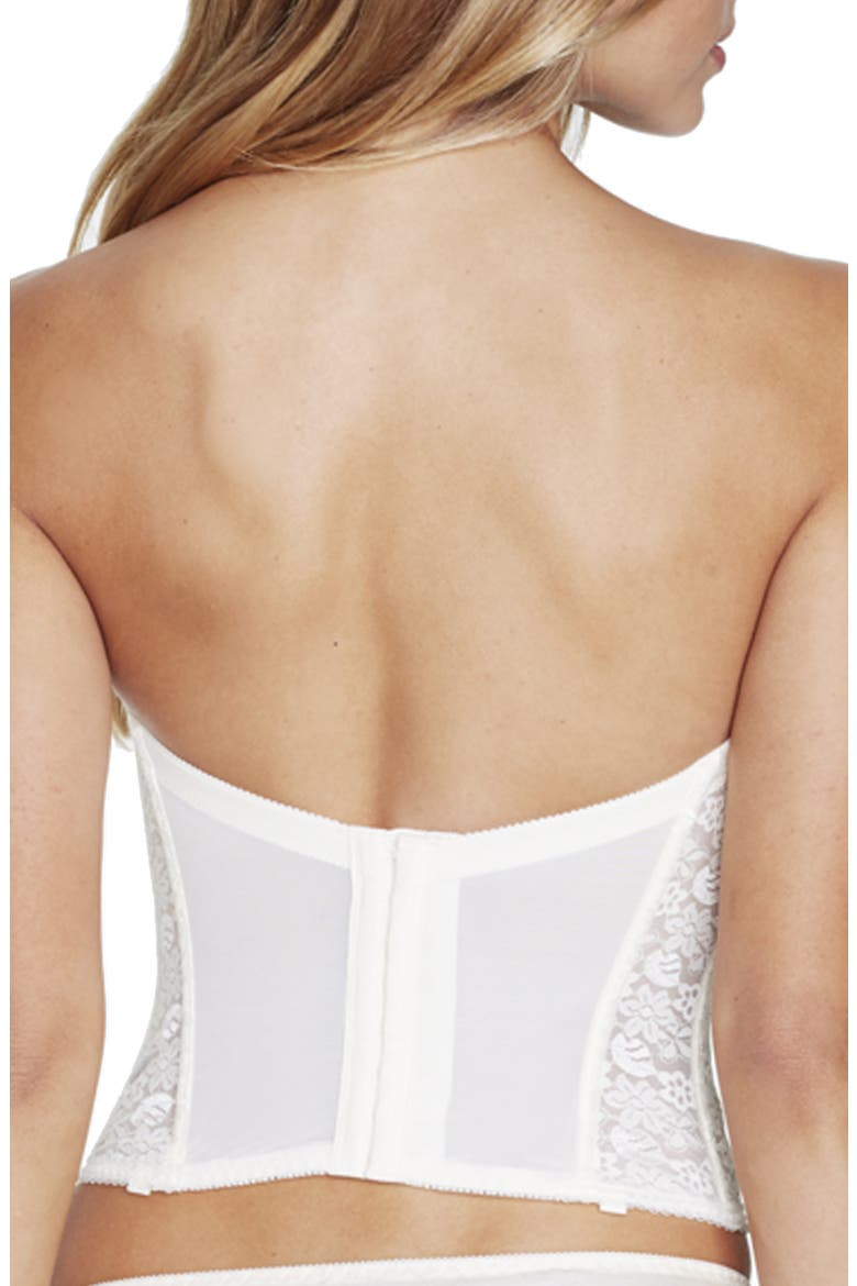 Hannah Push-Up Longline Underwire Bustier, Alternate, color, IVORY