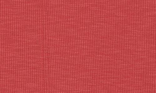Democracy Scoop Neck Rib Tank Top In Red