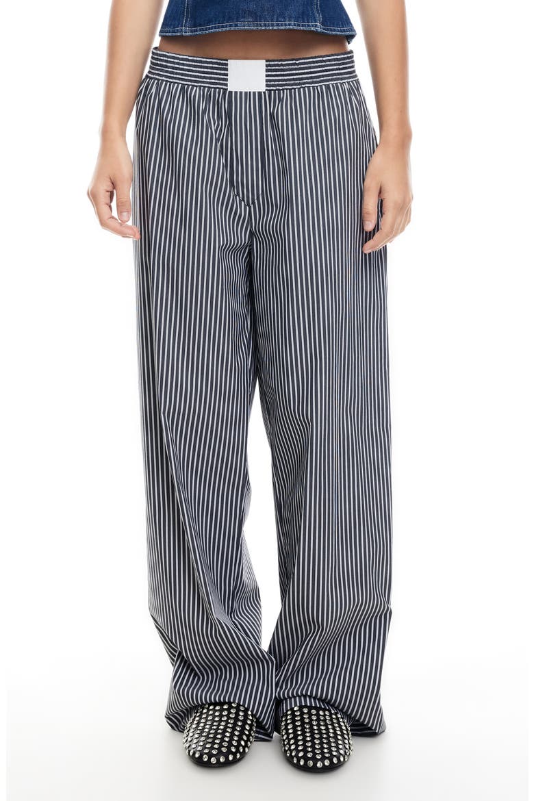 Cobain Stripe Cotton Blend Pants, Main, color, ONYX STRIPE
