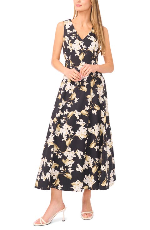 Elana Floral Cotton Midi Dress