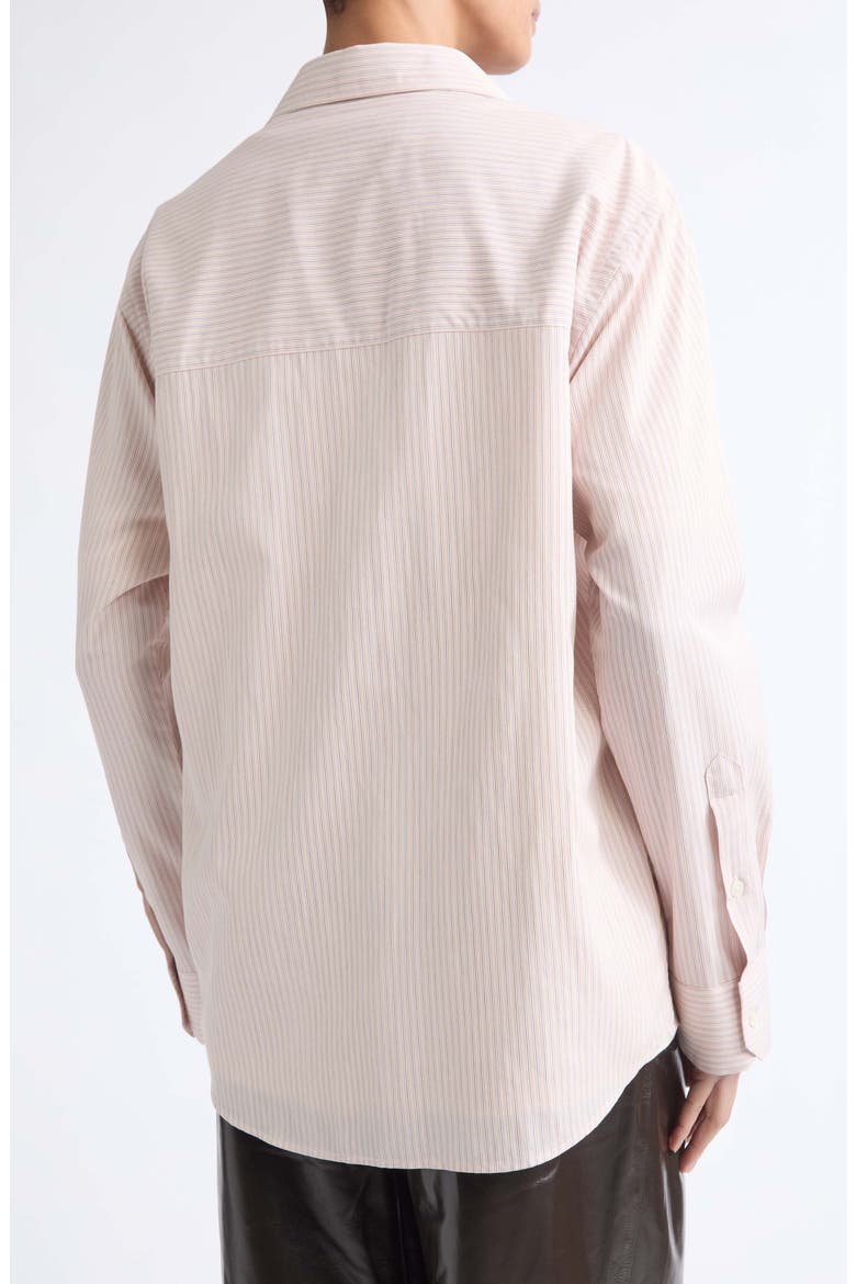 Classic Fit Stripe Button-Up Shirt, Alternate, color, ROSE STRIPE