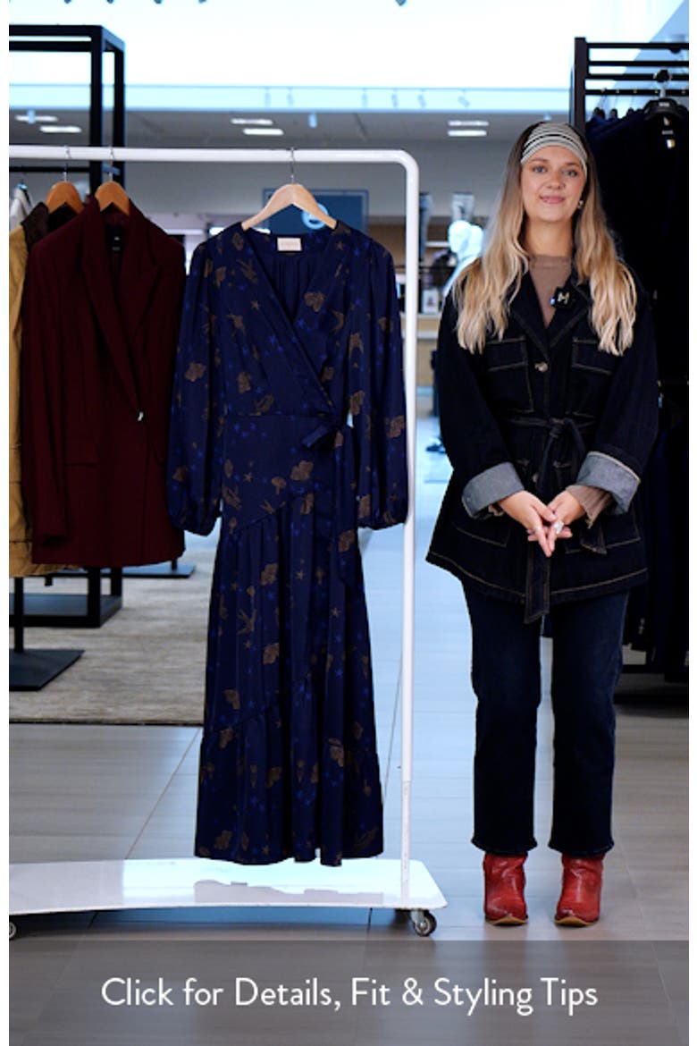 Lilian Long Sleeve Wrap Dress video