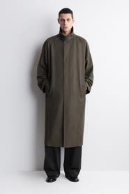 COS Lightweight Cotton-herringbone Trench Coat