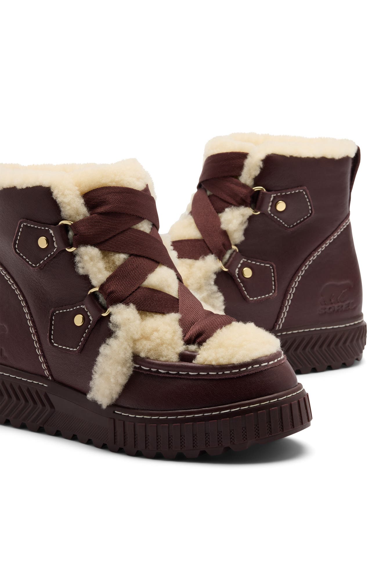 Ona Ave Alpine LX Genuine Shearling Waterproof Boot, Alternate, color, RED LODGE/ SNOW