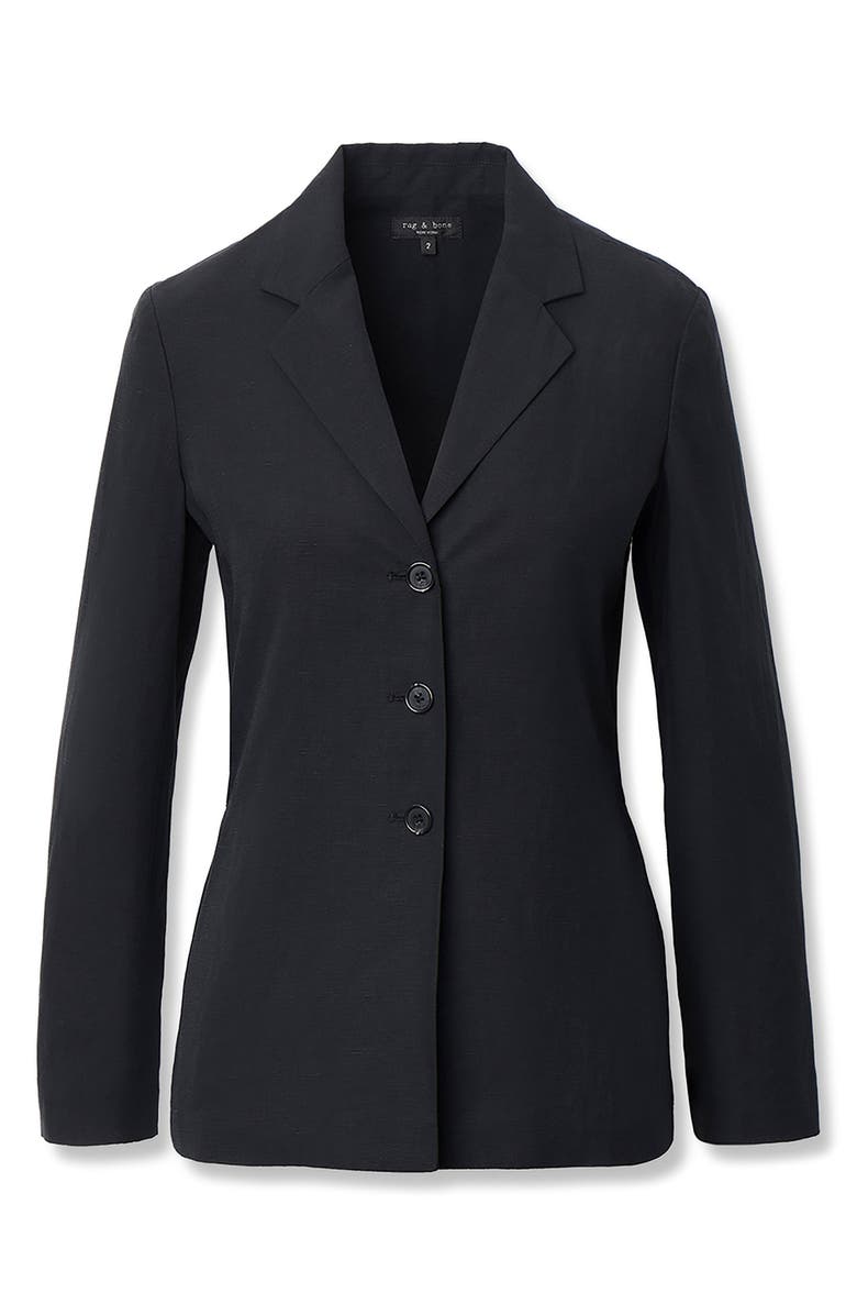 rag & bone Chappell Blazer, Alternate, color, Black