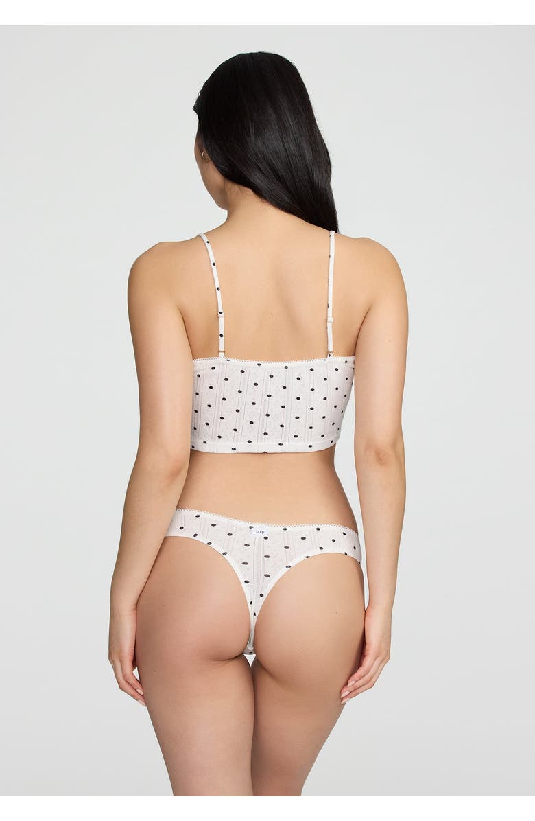 CUUP The Tank- Pointelle, Alternate, color, Salt Polka Dot