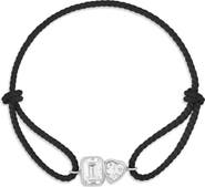 SHYMI Cubic Zirconia Corded Slider Bracelet