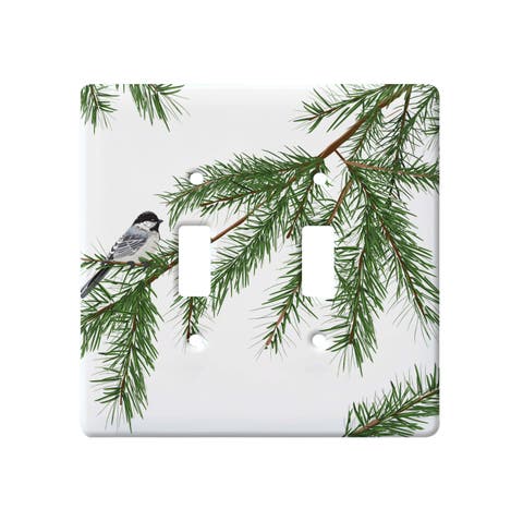 Chicakdee & Pine Double Toggle Switchplate
