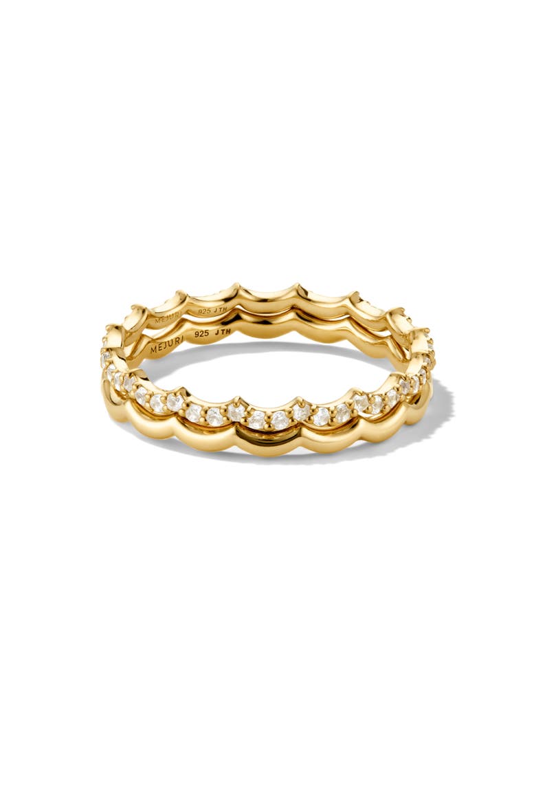 Scalloped Sapphire Stacker Set, Main, color, 18K Gold Vermeil