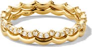 MEJURI Scalloped Sapphire Stacker Set