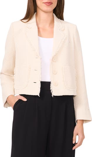 ジャケット・アウター ALUDESELECT fringe no color tweed jacket ALUDESELECT fringe no color tweed jacket（Fringe tweed