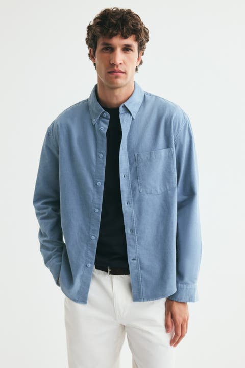 Regular-Fit Corduroy Shirt