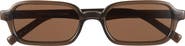 Le Specs Pilferer 53mm Rectangular Sunglasses