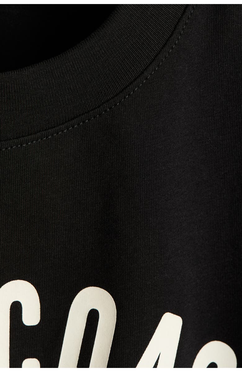 H&M Loose-fit printed t-shirt, Alternate, color, Black/East Coast