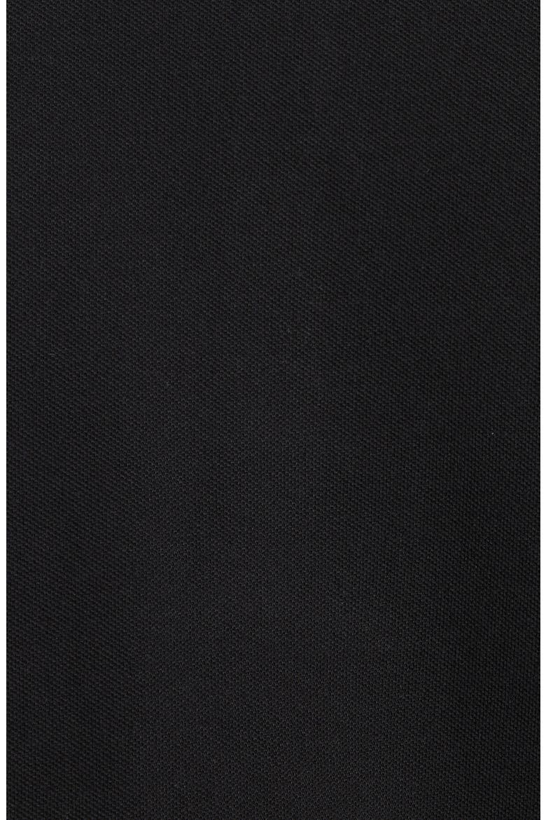 Logo Crest Cotton Piqué Knit Polo, Alternate, color, N0000 NERO