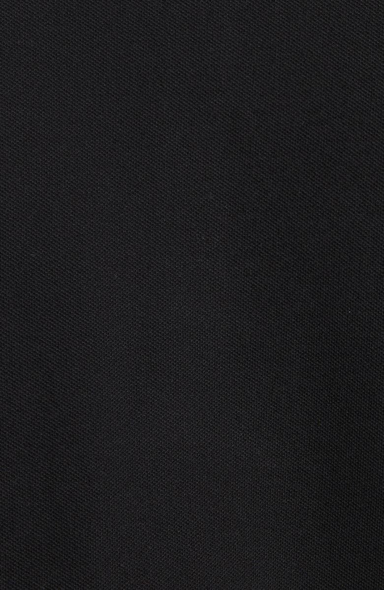 Dolce&Gabbana Logo Crest Cotton Piqué Knit Polo, Alternate, color, N0000 Nero