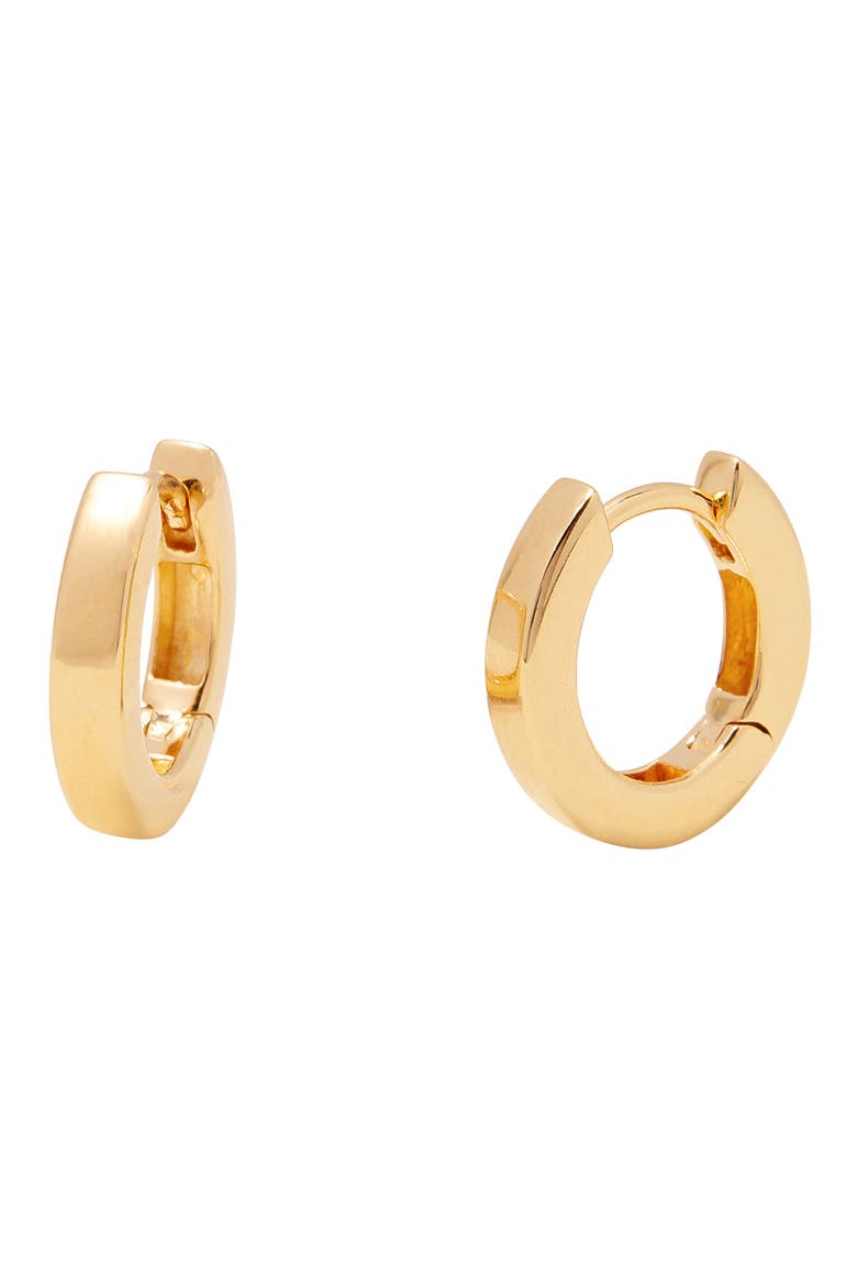 Abigale Huggie Hoop Earrings, Main, color, GOLD