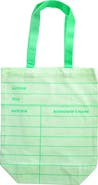 Jollity & Co. Book Club Library Green Canvas Tote Bag
