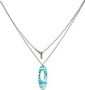 Toolally Hepworth Pendant - Blue & Green Lava