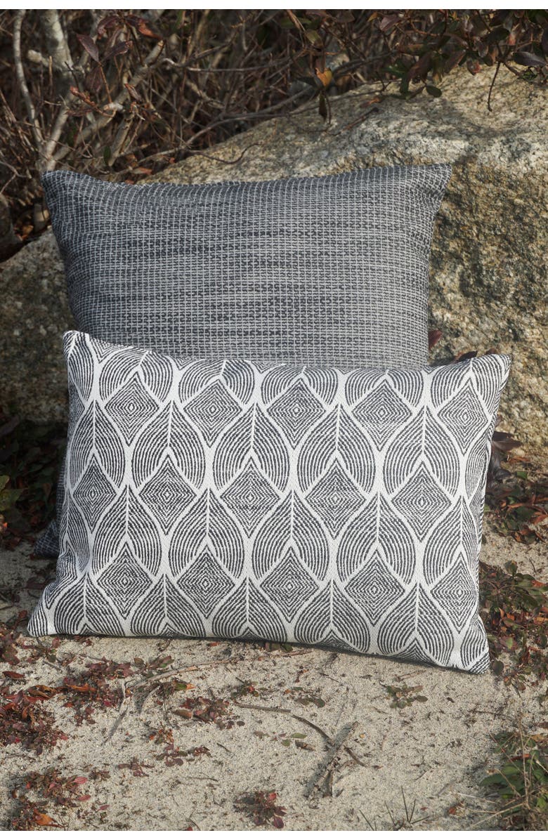 Anaya Cool Tropics Indoor Outdoor Pillow, Alternate, color, Black