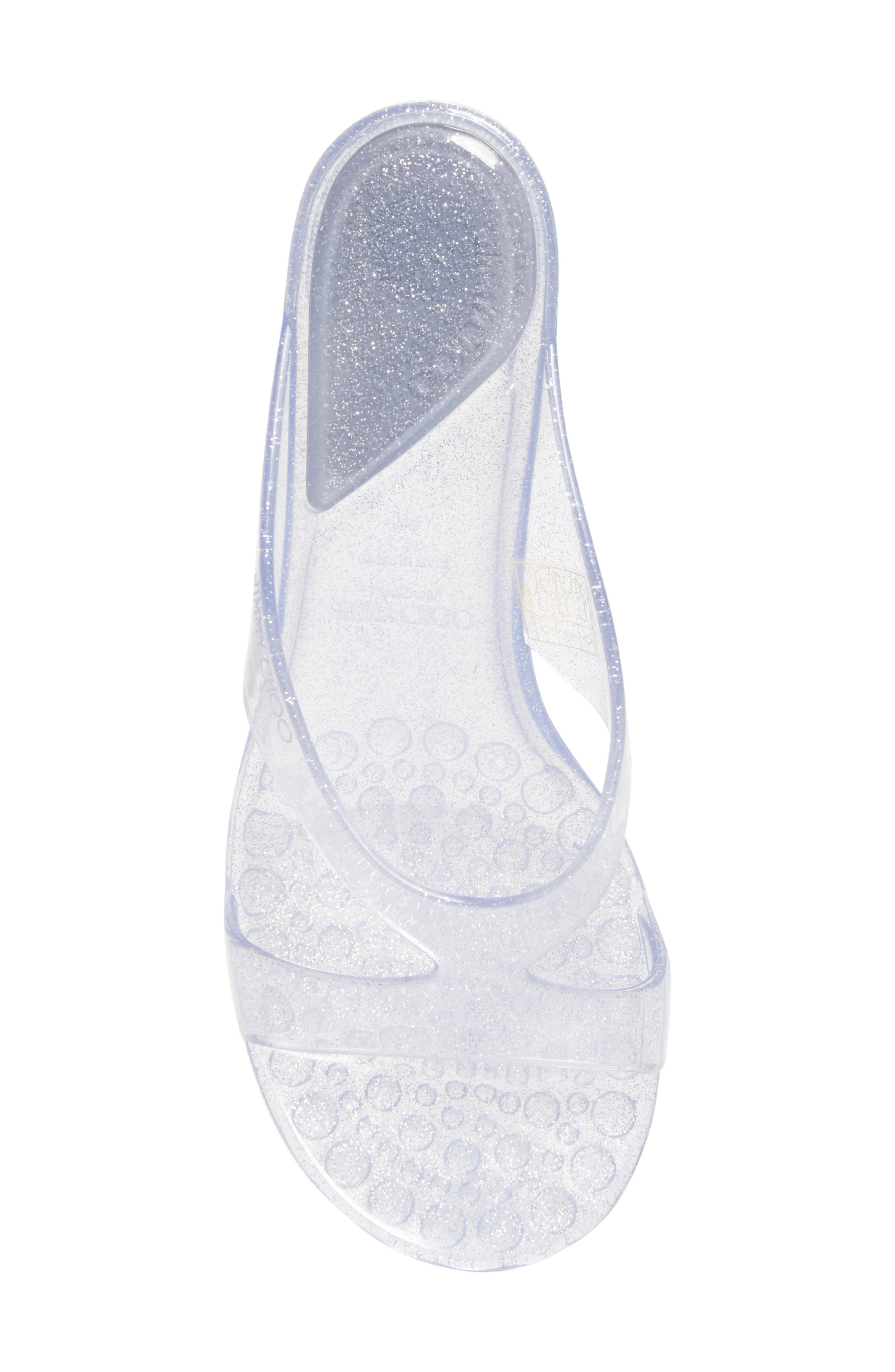 Jimmy Choo Jelly Drop Slide Sandal, Alternate, color, Silver
