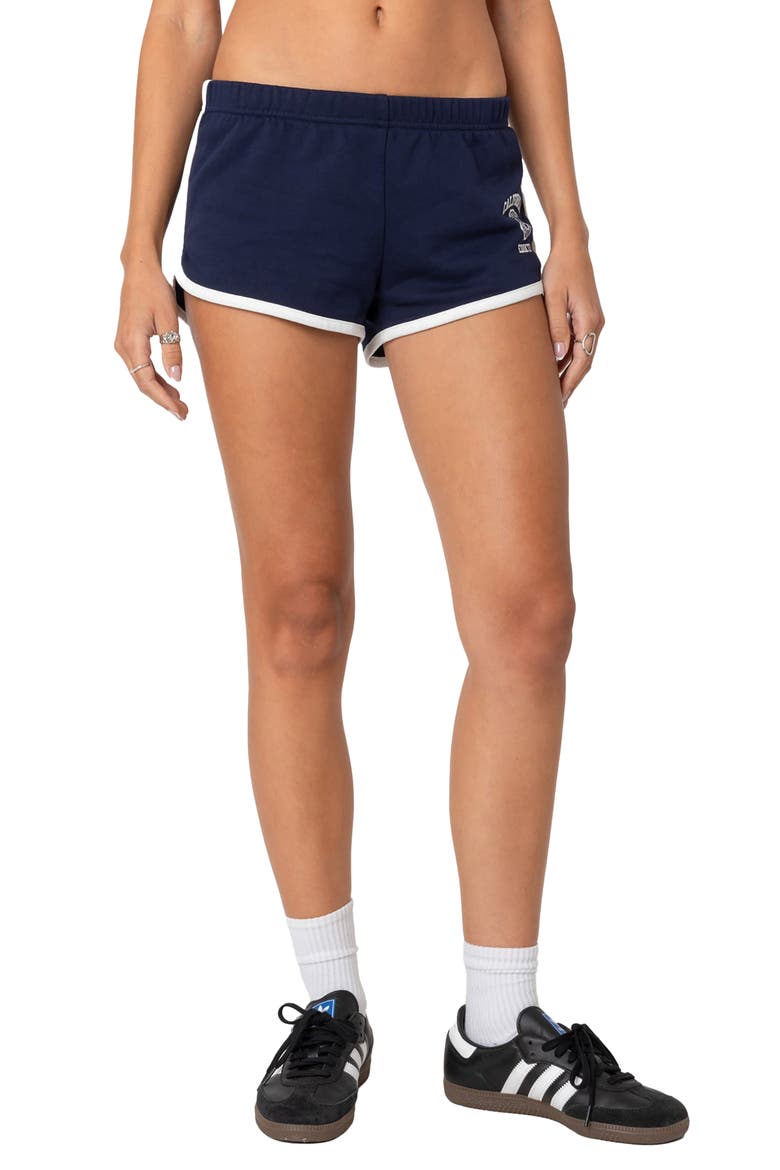 California Contrast Trim Shorts, Main, color, NAVY