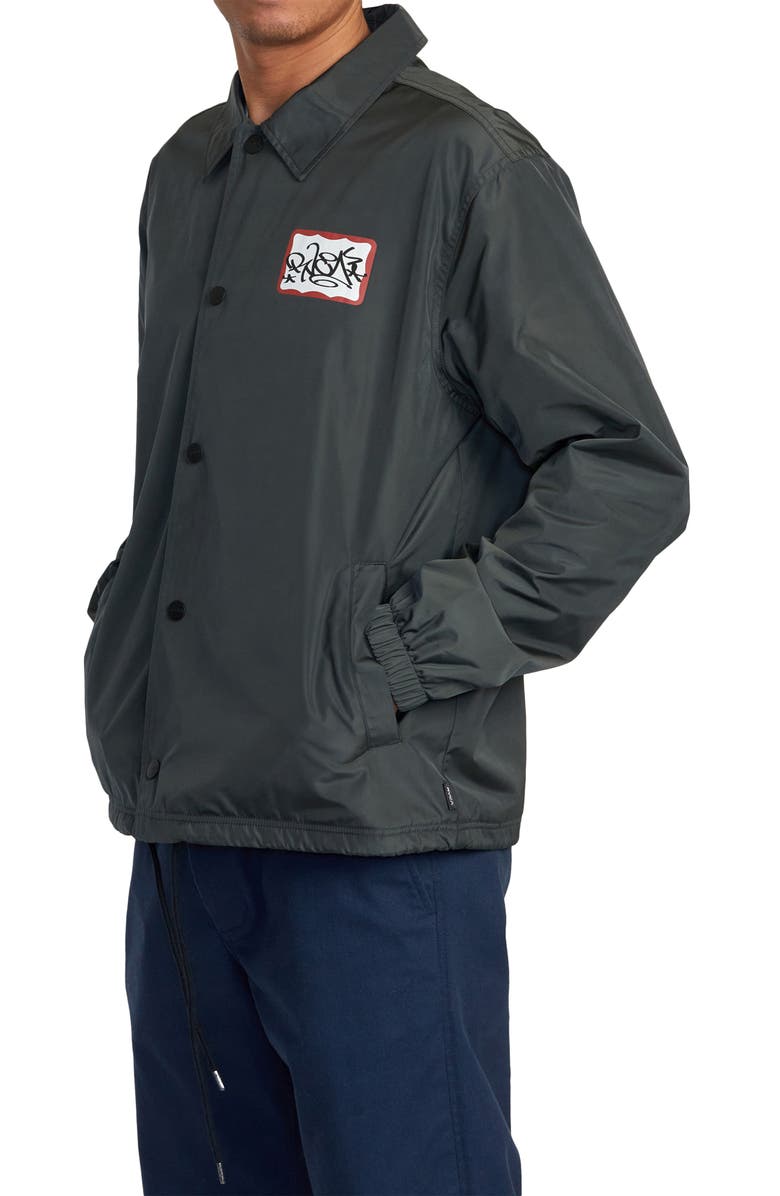 RVCA Satin Coach's Jacket, Alternate, color, 