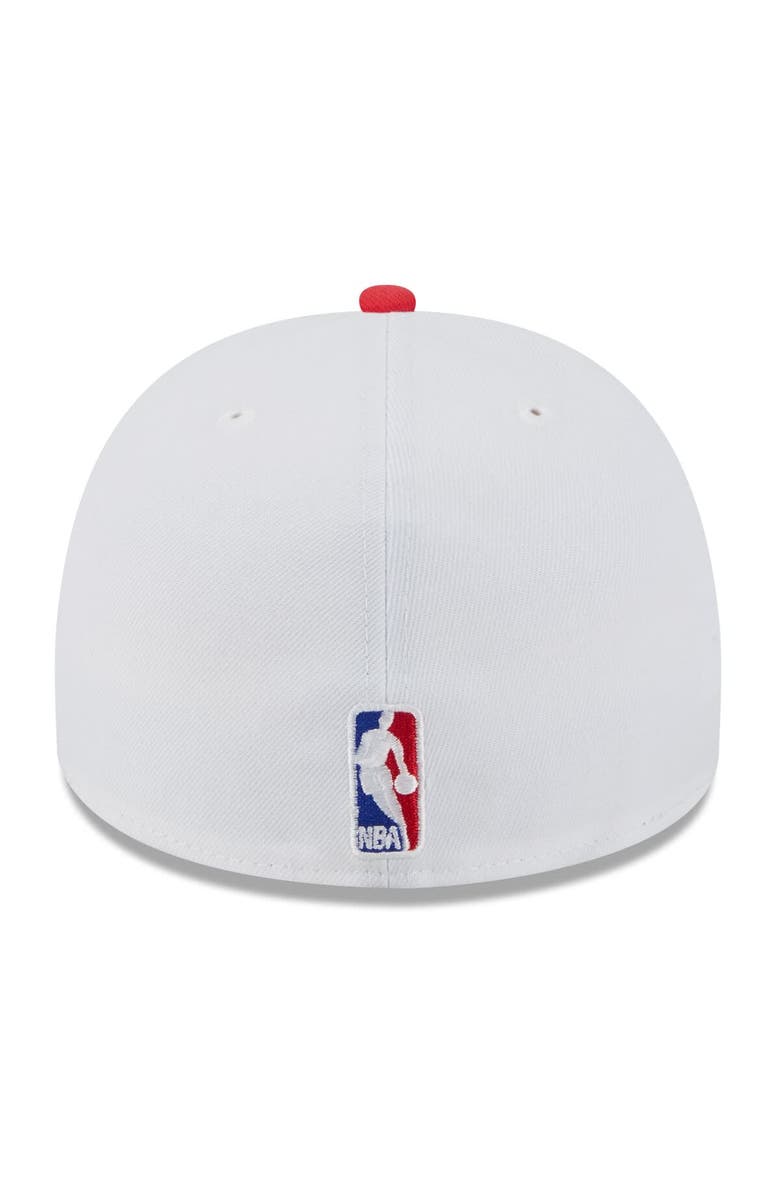New Era Men's New Era White/Red Atlanta Hawks 2025 NBA Draft A-Frame 59FIFTY Fitted Hat, Alternate, color, White
