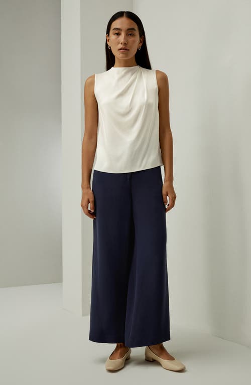 Lilysilk Sleeveless Minimalist Silk Top In White