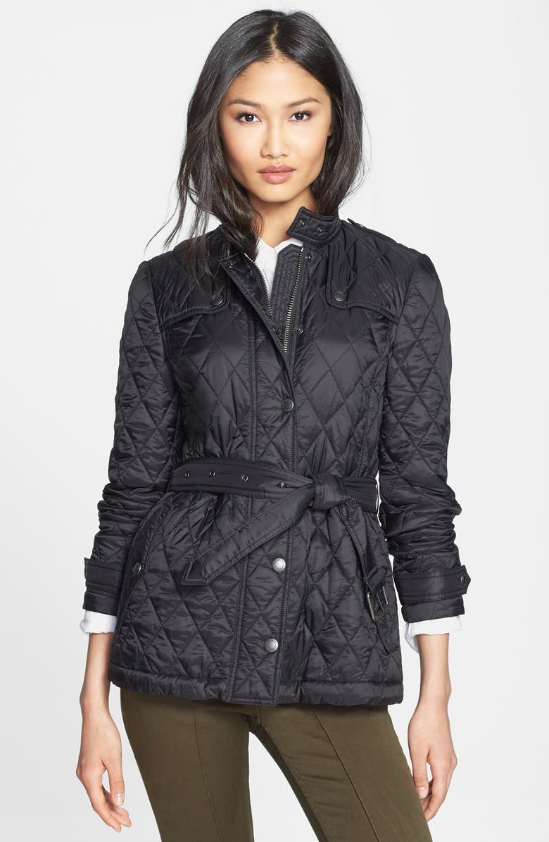 Burberry Brit 'Starkford' Belted Quilted Jacket, Alternate, color,